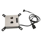 CPU Water Cooling Block 19.7 Inch Cable Red Copper Baseplate G1/4 Interface