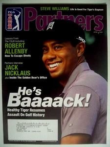 April 2009 PGA Tour Partners magazine: TIGER WOODS Cover - Picture 1 of 2