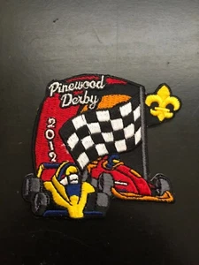 2012 Pinewood Derby patch (New) Racing Checkered Flag - Picture 1 of 2