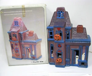 Casa Fantasma Eléctrica Pacific Rim 5315 Halloween Cerámica En Caja De Colección ¡Funciona! - Imagen 1 de 5