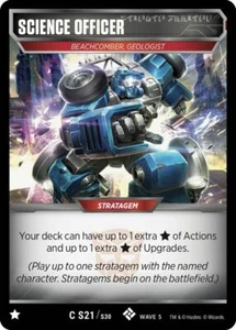 Transformers TCG 1X SCIENCE OFFICER Common C S21/S30 Wave 5 - Stratagem - Titan  - Picture 1 of 2