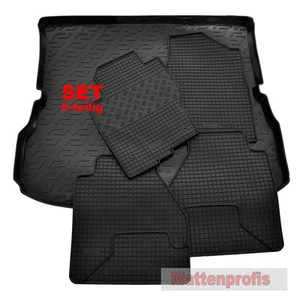 MP Gummimatten + Kofferraumwanne SET für Nissan Pathfinder R52 ab Bj.09/2012 - Bild 1 von 1