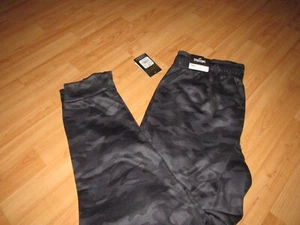 $48 NWT New SPALDING Mens XL Gray Black Camouflage Jogger Sweat Pants 30" Inseam - Picture 1 of 4