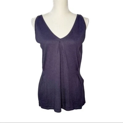 Sita Murt Gray Sleeveless Bamboo / Cotton Knitted Top - Image 1 of 4