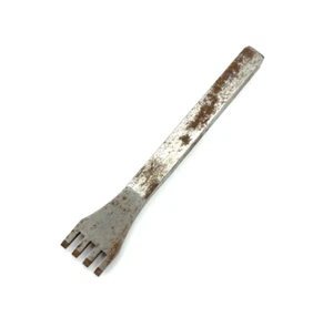 Vintage 4-Prong Thonging Chisel, Leatherworking, Saddlery - Picture 1 of 4