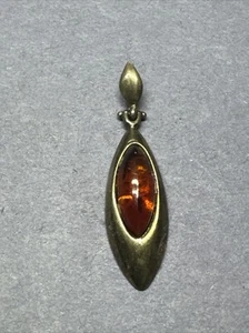 Colgante vintage art deco plata .925 ámbar (almacenamiento D) - Imagen 1 de 4