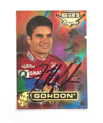 Jeff Gordon NASCAR 1998 Wheels High Gear #1 Yearbook Photo Autographed Signed - Image 1 of 3