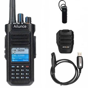 Ailunce HD2 IP67 Bluetooth Dual Band DMR HAM VFO Two Way Radio for Outdoor+Mic - Picture 1 of 25