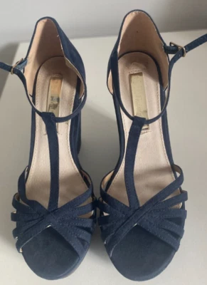 Damen Sommerschuhe Plateau  Blau  Sandale Pumps Schuhe 38  Sommer TOP - Bild 1 von 4