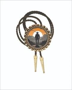 Just a Cowboy Bolo Tie Men's Accessory Neckties Gift for Dad - Picture 1 of 1