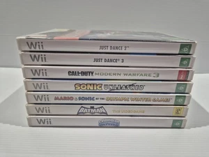 Nintendo Wii Game Bundle x7 Sonic  Batman Just Dance Call Of Duty  - Picture 1 of 9
