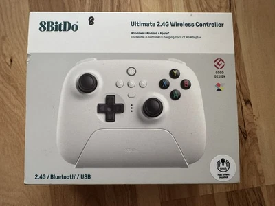 8BitDo Ultimate 2.4G Wireless Controller (White) - New Open Box - Image 1 of 3