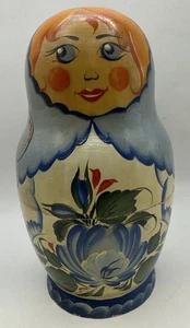 8 Zoll russische verschachtelte Puppe - 9 Stück - handgefertigt handbemalt 1978 - Bild 1 von 4