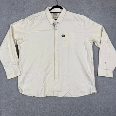 LLBean мужской XXL REG традиционный крой длинным рукавом рубашка на пуговицах серебро береза - Изображение 1 из 4