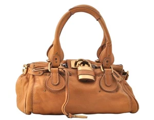 echt Chloe Paddington Leder Schultertasche Handtasche braun L2362 - Bild 1 von 10