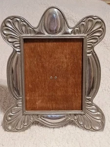 Lrg Turtle Shaped Photo Frame 15"X12" Silver Color Heavy 4.2# For 8"x10" Picture - Picture 1 of 8