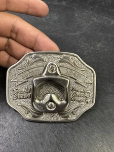 Draft Brews Beer Bottle Opener Belt Buckle Premium Brewing Company Silver Toned - Picture 1 of 3