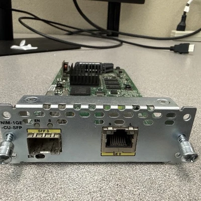 Cisco NIM-1GE-CU-SFP 1-Port GE/SFP Open Box - Image 1 of 3