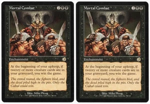 Mortal Combat x2 2x 2002 Torment Black Rare Enchantment MTG NM AZ1 - Picture 1 of 2