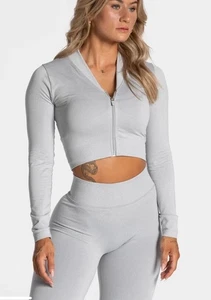 Teveo STATEMENT ZIP JACKE S GRAU Neu - Bild 1 von 9
