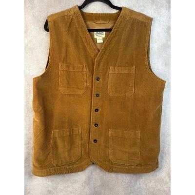 Chaleco Orton Brothers Marrón Pana Granero Caza Western Tareas Para Hombre Talla Grande Foto 1 de 4