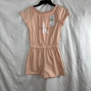 Calvin Klein Kids Peach Romper Size Medium 8/10 - Picture 1 of 4