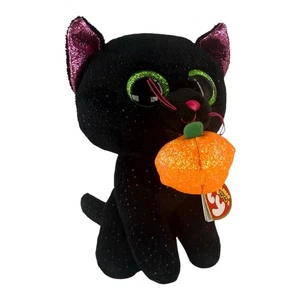 2018 TY Beanie Boo's Potion gato 6" juguete de Halloween peluche ojos brillantes calabaza regalo - Imagen 1 de 2