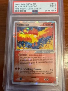 2004 POKEMON EX FIRE RED & LEAF GREEN #115 MOLTRES EX-HOLO PSA 9 - Picture 1 of 2