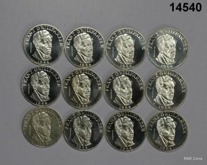 LOTE DE 12 MONEDAS DE 25 CHELINES AUSTRIA 1964 80% PLATA A PRUEBA DE GEMAS LOTE #14540 - Imagen 1 de 2