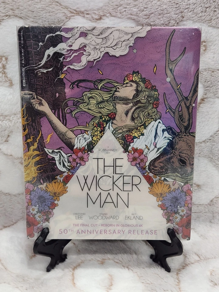 The Wicker Man 50th Anniversary Limited Edition 4K + Blu-ray Steelbook 📀 NIB Foto 1 de 4