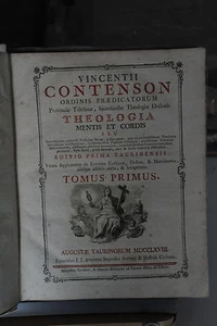 1768 - VINCENTII CONTENSON THEOLOGIA MENTIS ET CORDIS - Picture 1 of 1