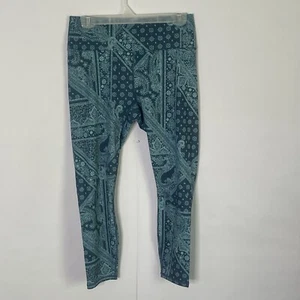 Legging deportivo Fabletics para mujer cintura alta 7/8 azul Nova Bandana talla L - Imagen 1 de 10