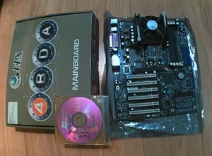 EPoX EP-4G4A Intel i845G Chipsatz Mainboard mit Intel Pentium 4, 2,56Ghz + Lüfter - Bild 1 von 5