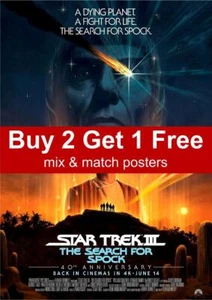 Star Trek III The Search For Spock 40th Anniversary 2024 Movie Poster - Picture 1 of 3