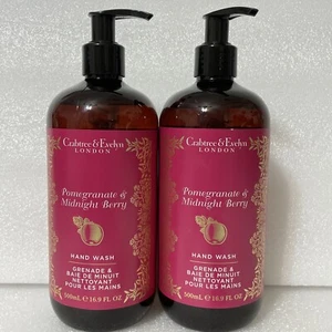 Lot Of 2 CRABTREE & EVELYN POMEGRANATE & MIDNIGHT BERRY HAND WASH 16.9 OZ - Picture 1 of 1