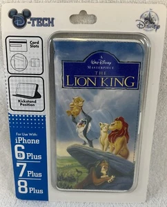 Disney VHS Lion King Apple Iphone 6S/7/8 Plus Wallet & Kickstand Case NEW FR SHI - Picture 1 of 5