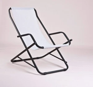 SEDIA SDRAIO SWING BASCULANTE DA ESTERNO GIARDINO STILIAC BIANCO - Foto 1 di 1