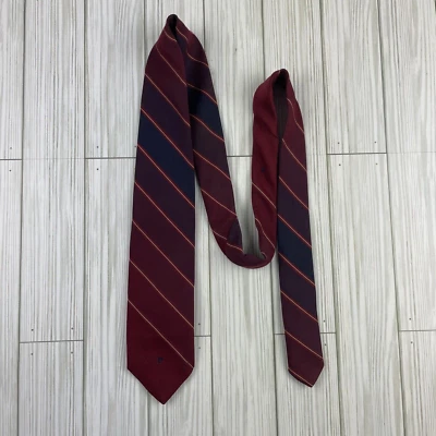 Corbata Pierre Cardin para hombre 100 % seda rayas rojas y azules Foto 1 de 4