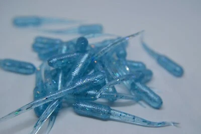 JASONS TACKLE JASONS CRAPPIE STINGER 2" 30 PACK CRAPPIE LURES JIGS BLUE ICE