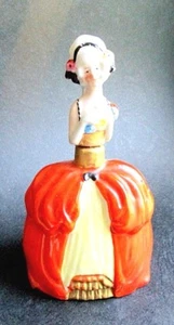VINTAGE 1920'S ART DECO PORCELAIN LADY PERFUME BOTTLE, FRANCE - Picture 1 of 4