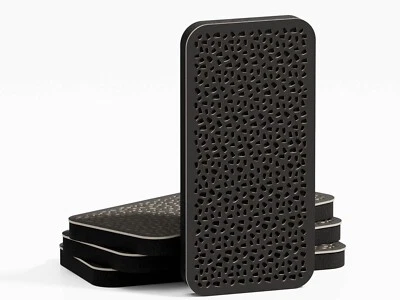 Paquete de 4 — Panel de absorción acústica estrecho | Panel decorativo de pared "ENRIA-18" Foto 1 de 3