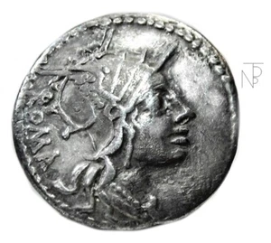 Ancient Rome Republic (TULLIA) Denario Roma-la Vittoria - Picture 1 of 7