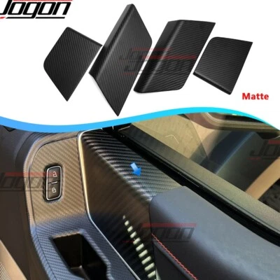 Dry Carbon Inner Door Panel Cover For Ford F150 Raptor F-150 Platinum Tremor 21+ - Image 1 of 4