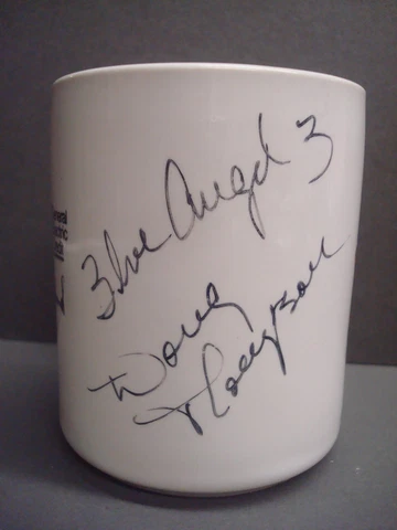 USN Navy Blue Angel 3 Doug Thompson Autographed Curtiss Atlantic Coffee Mug Cup Cover