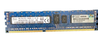SK Hynix HMT351R7EFR4C-PB PC3-12800R-11-13-C2 4GB Server Memory RAM - Image 1 of 3