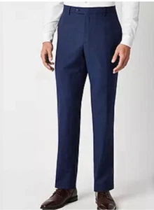 Michael Strahan klassische Anzughose Herren 52 W x 29 L dunkelblau neu mit Etikett - Bild 1 von 9