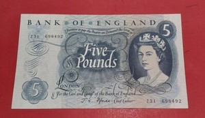 Z31  £5 Fforde Last Series  note ,,,,gvf/Aef 