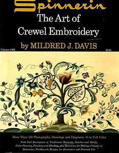 1962 Spinnerin The Art of Crewel Embroidery Mildred J. Davis Volume 902 PB #BK16 - Picture 1 of 2