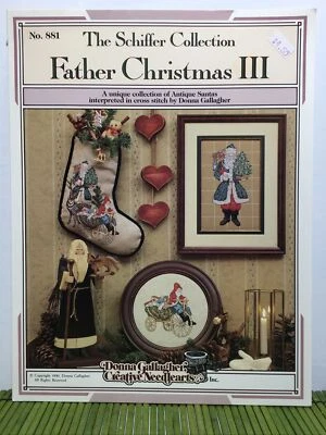 Creative Needlearts 881 Father Christmas III Cross Stitch Patterns Stocking  - Image 1 of 4