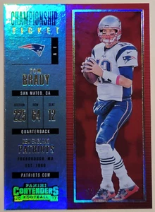 Tom Brady 2017 Contenders Championship Ticket SP 81/99 New England Patriots 🔥 - Bild 1 von 4